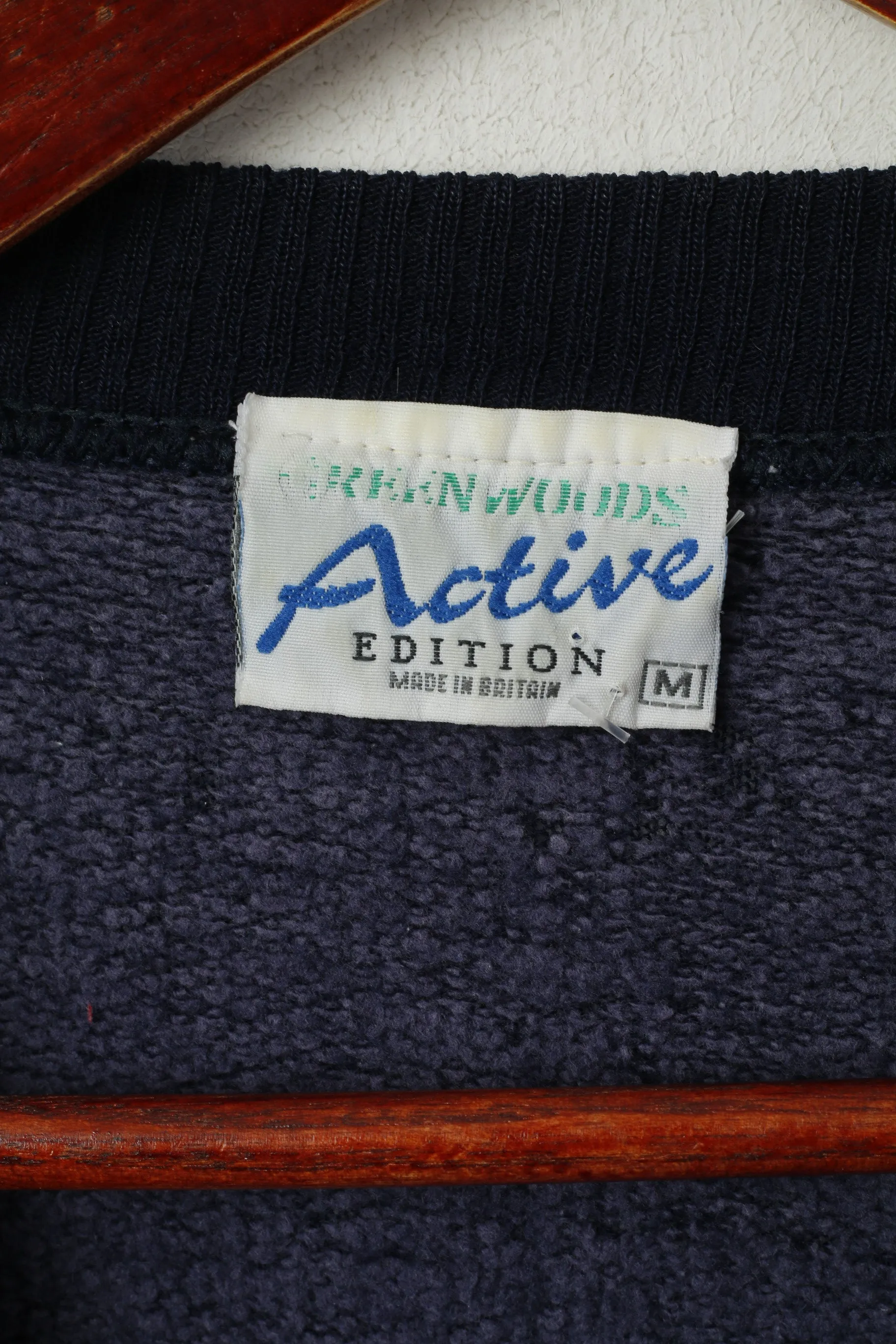 Greenwoods Active Men M Jumper Navy Acrylic Emroidered Crew Neck Sailing Sweater