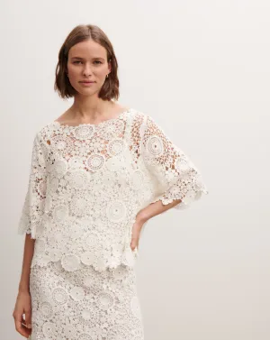 Guipure lace top Eric Bompard