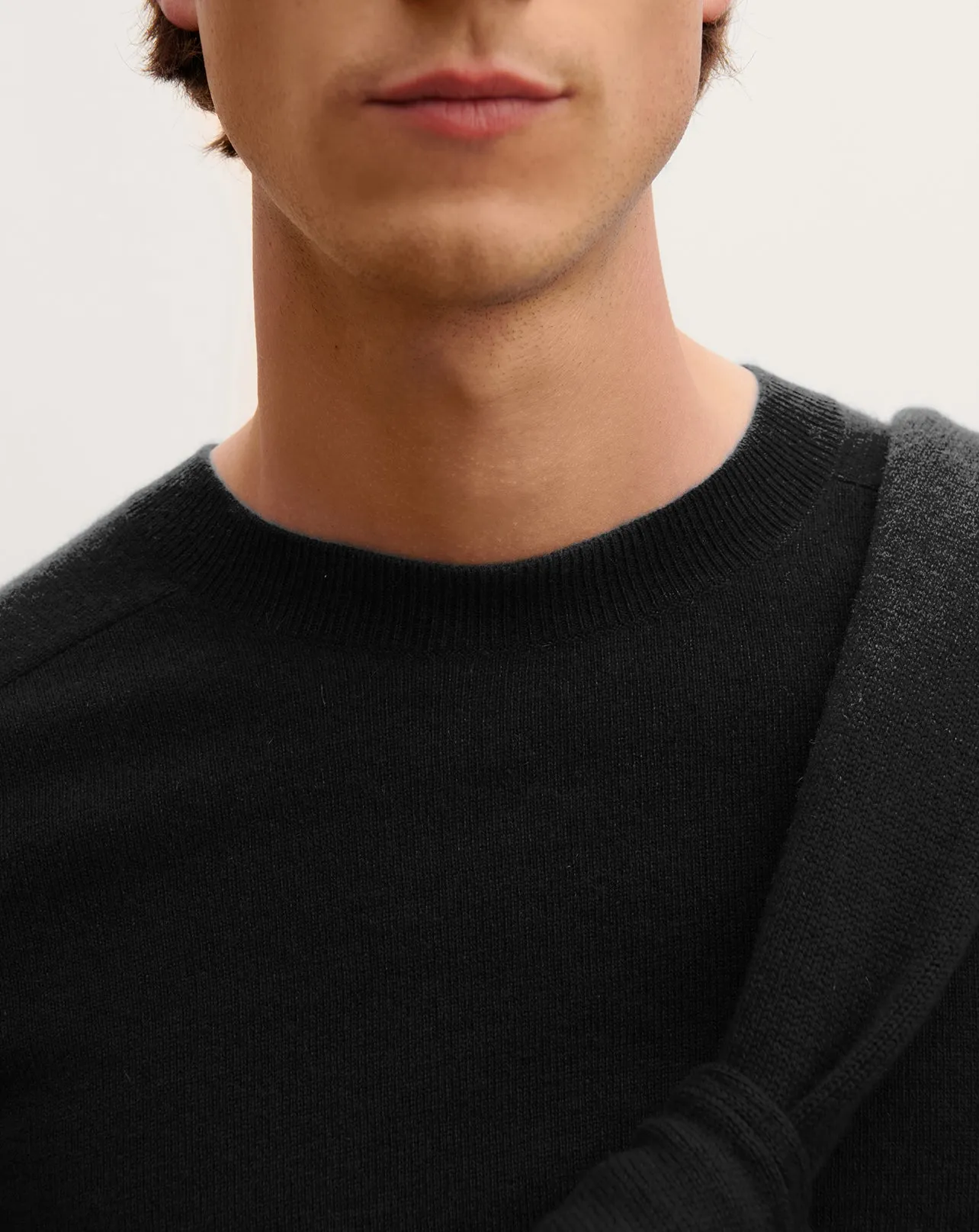 Hammer-sleeved round neck pullover Eric Bompard