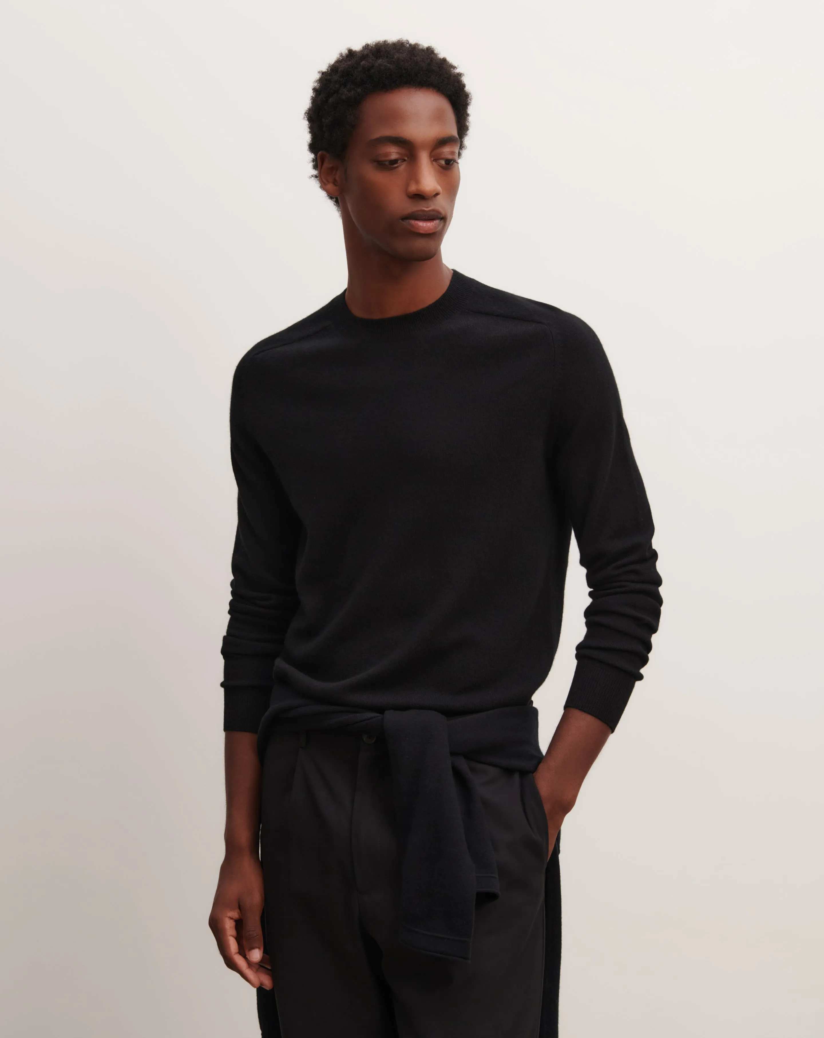 Hammer-sleeved round neck pullover Eric Bompard