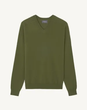 Hammered V-neck jumper Eric Bompard
