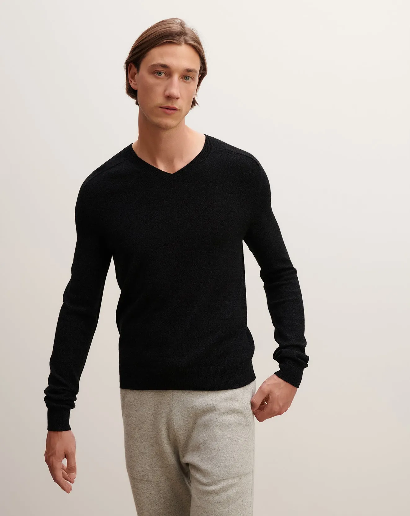 Hammered V-neck jumper Eric Bompard
