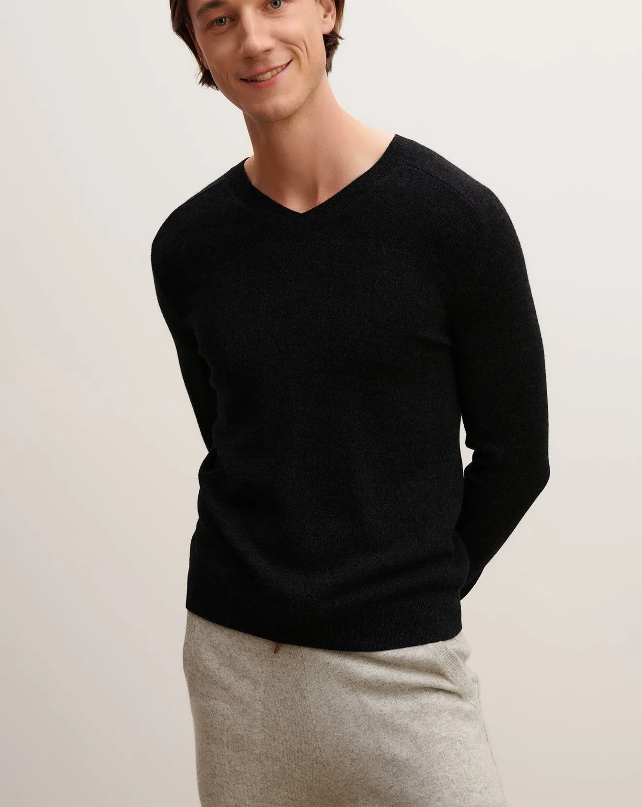 Hammered V-neck jumper Eric Bompard
