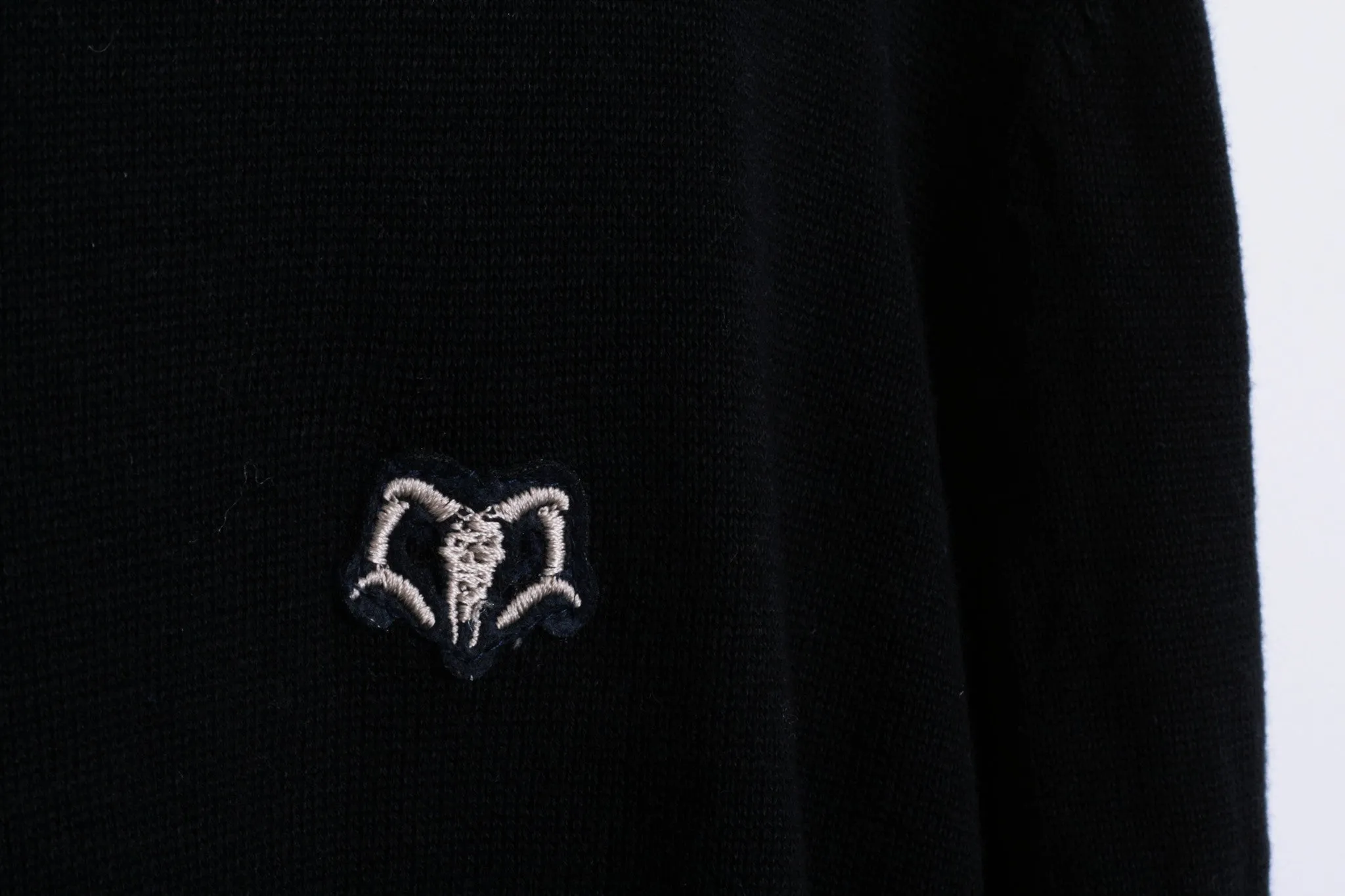 Holmes&Co Garment Mens M Jumper Crew Neck Sweater Cotton Black