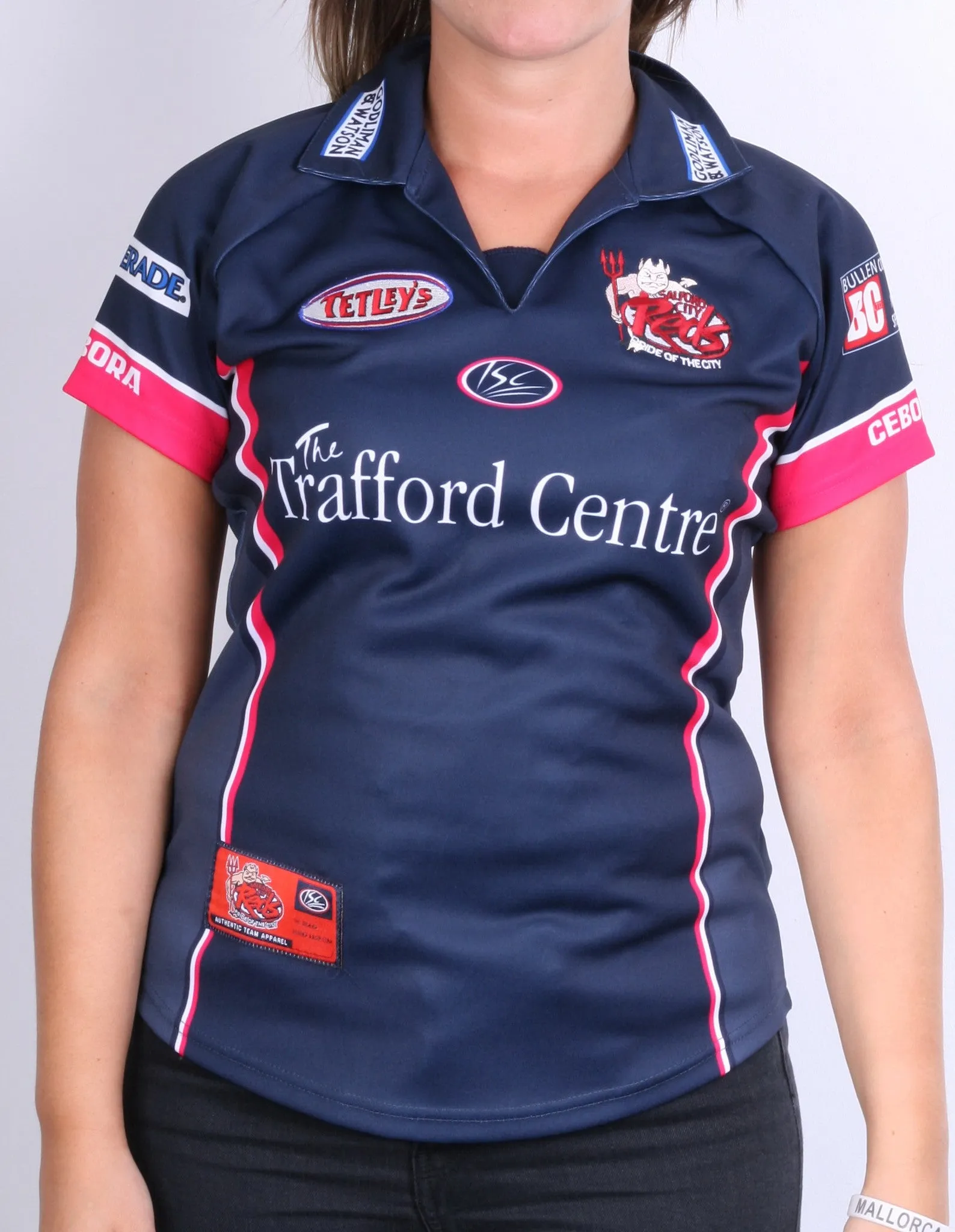 ISC Salford City Reds Womens 8 S Polo Shirt Sport Club Godliman & Watson