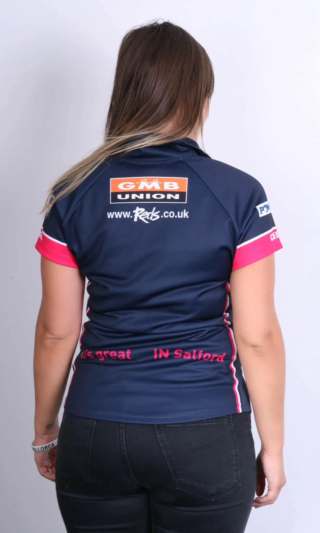 ISC Salford City Reds Womens 8 S Polo Shirt Sport Club Godliman & Watson