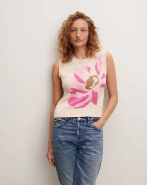 Jacquard sleeveless pullover Eric Bompard