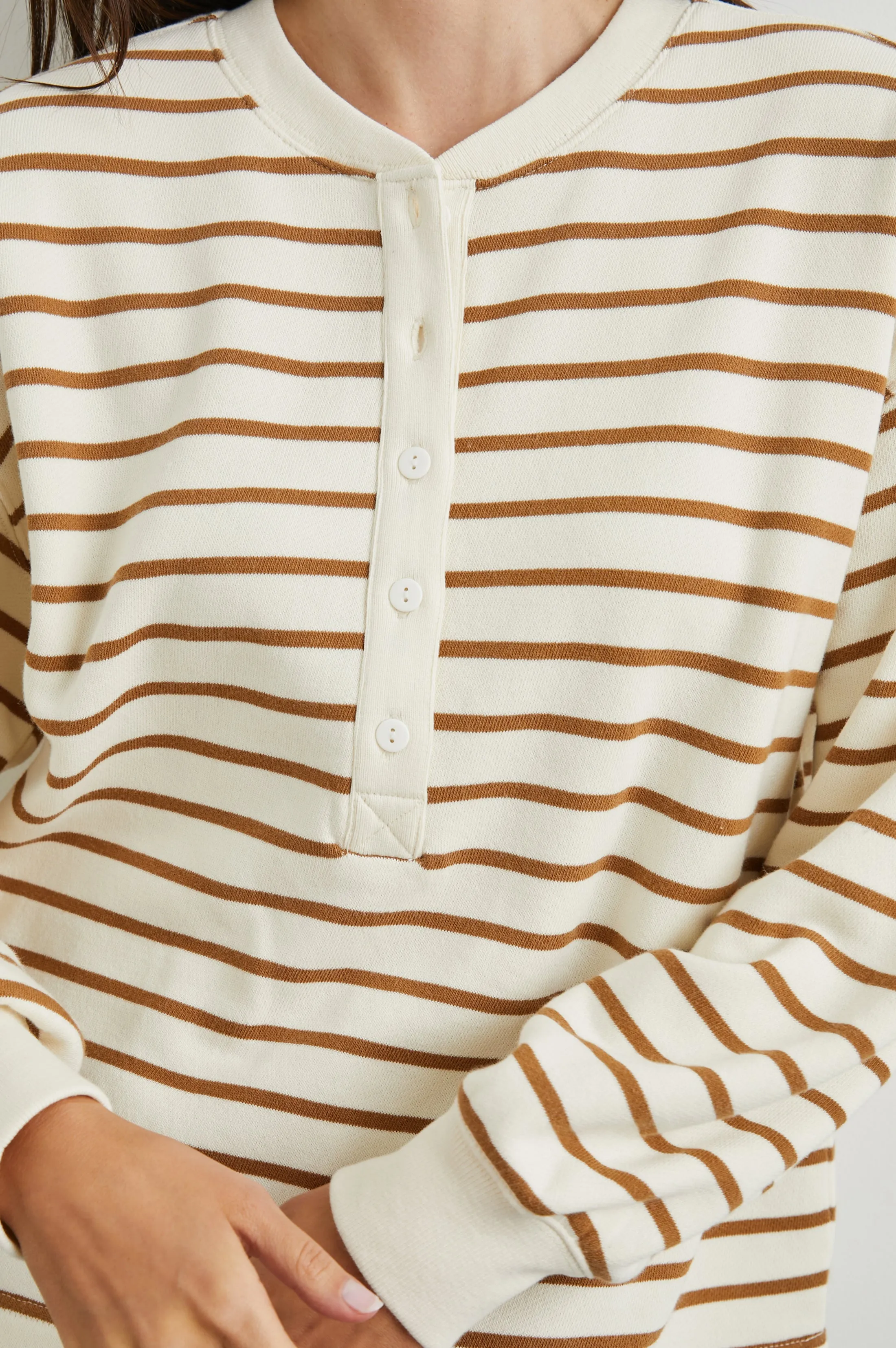 JOAN SWEATSHIRT - CARMEL STRIPE Rails