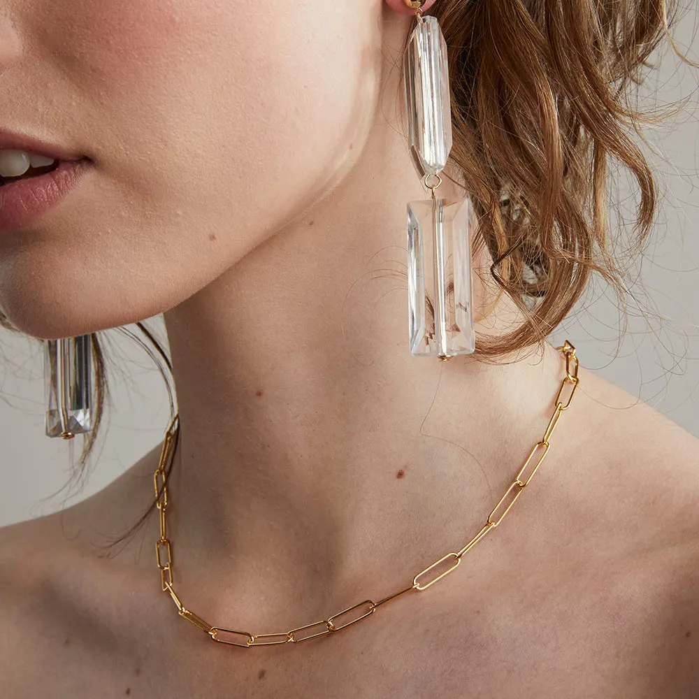Jolie & Deen WOMENS LINKED CHAIN NECKLACE - GOLD