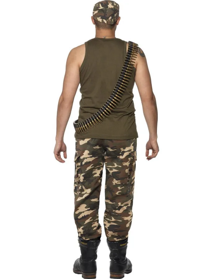 Khaki Camouflage Army Mens Costume