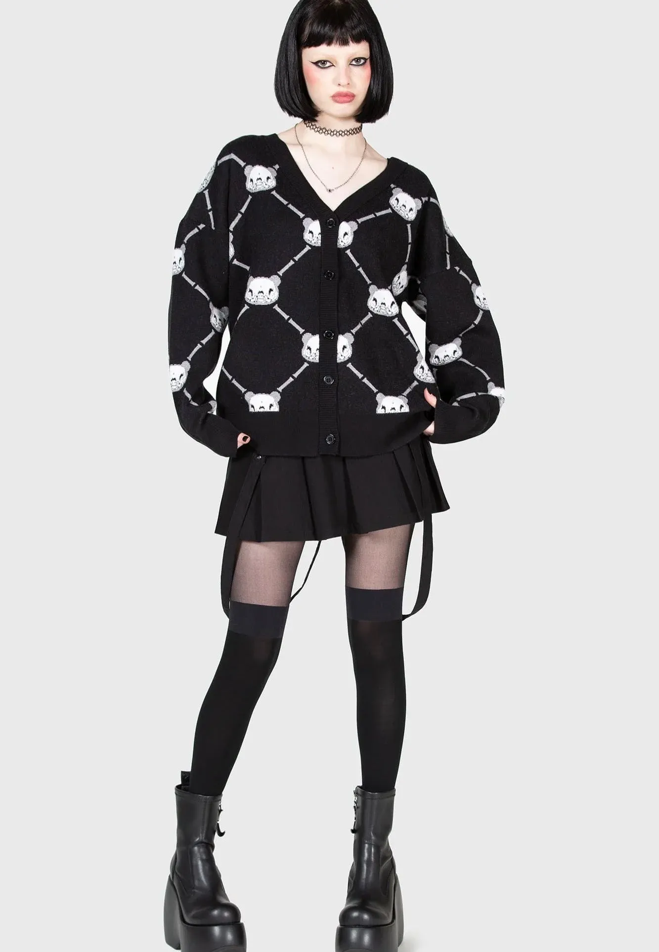 Killstar x Gloomy Bear - Bone To Pick Black - Cardigan
