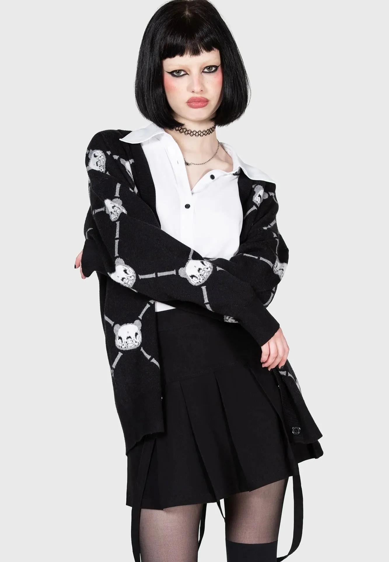 Killstar x Gloomy Bear - Bone To Pick Black - Cardigan