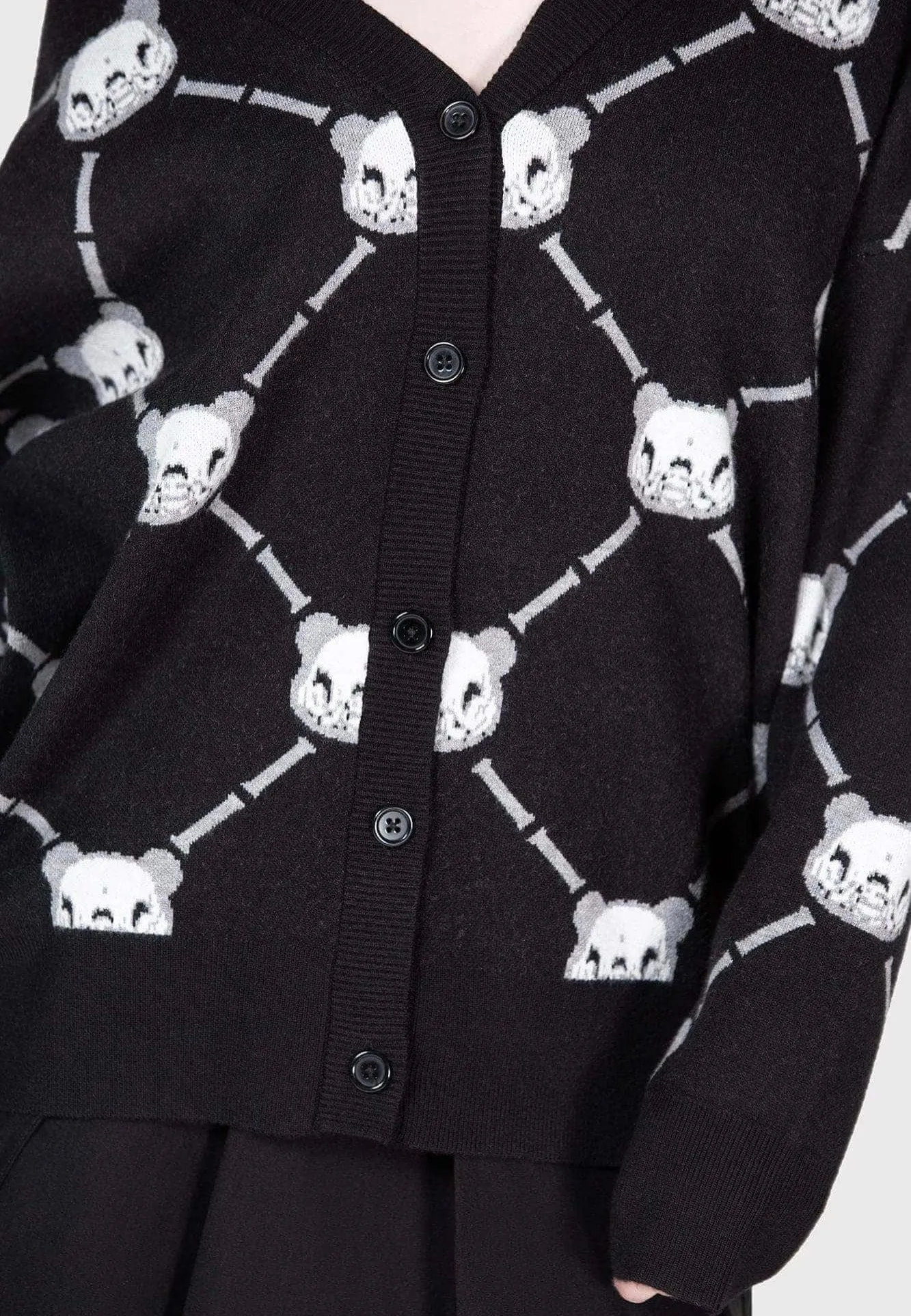 Killstar x Gloomy Bear - Bone To Pick Black - Cardigan