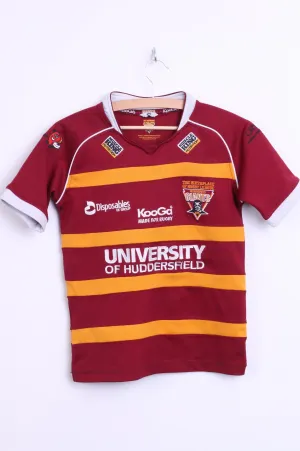 KooGa Giants Womens XS/S Rugby Shirt Maroon Orange Top Sport