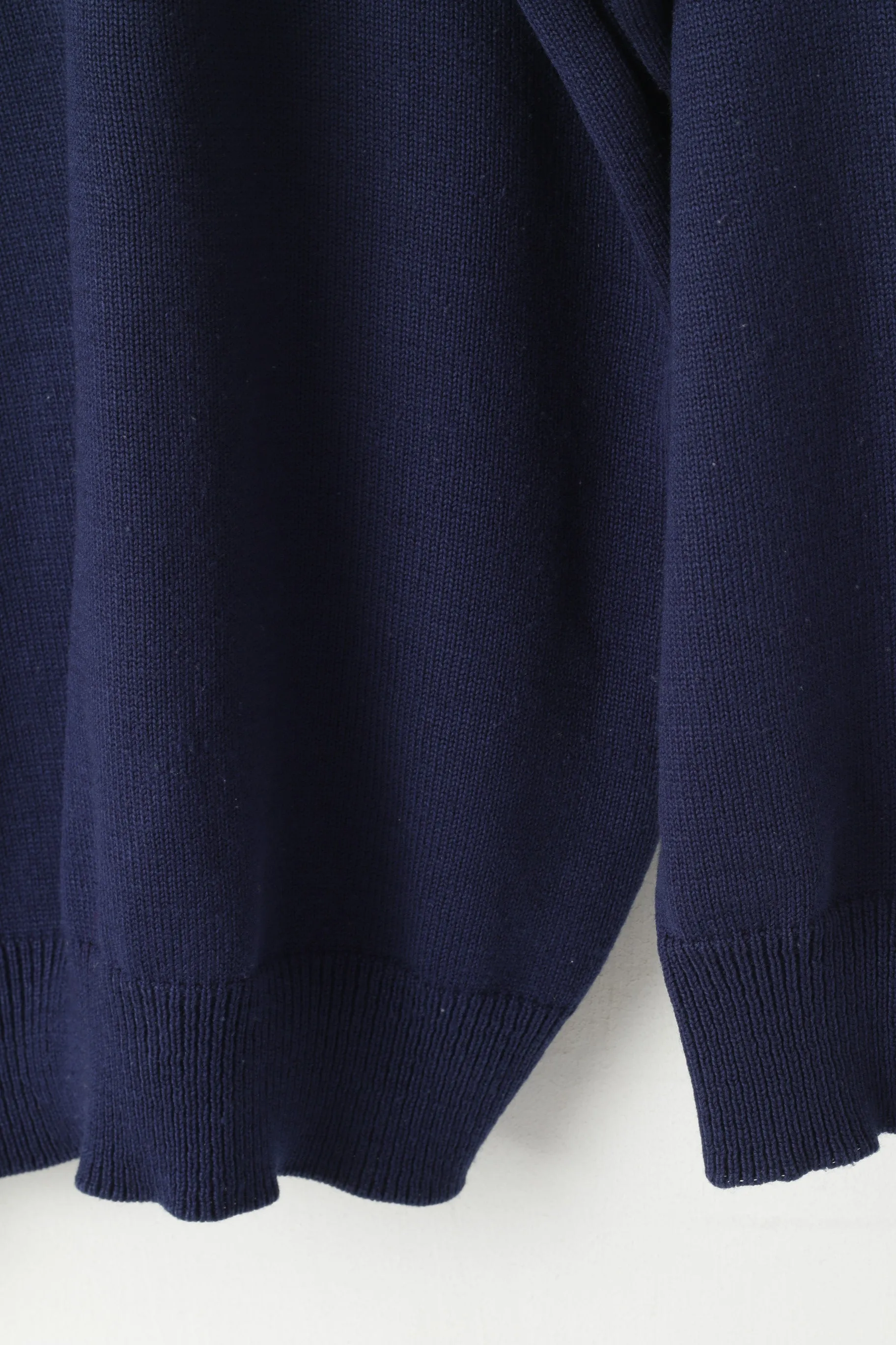 Lacoste Men XXL Jumper Navy Vintage 100% Cotton Crew Neck Classic Sweater