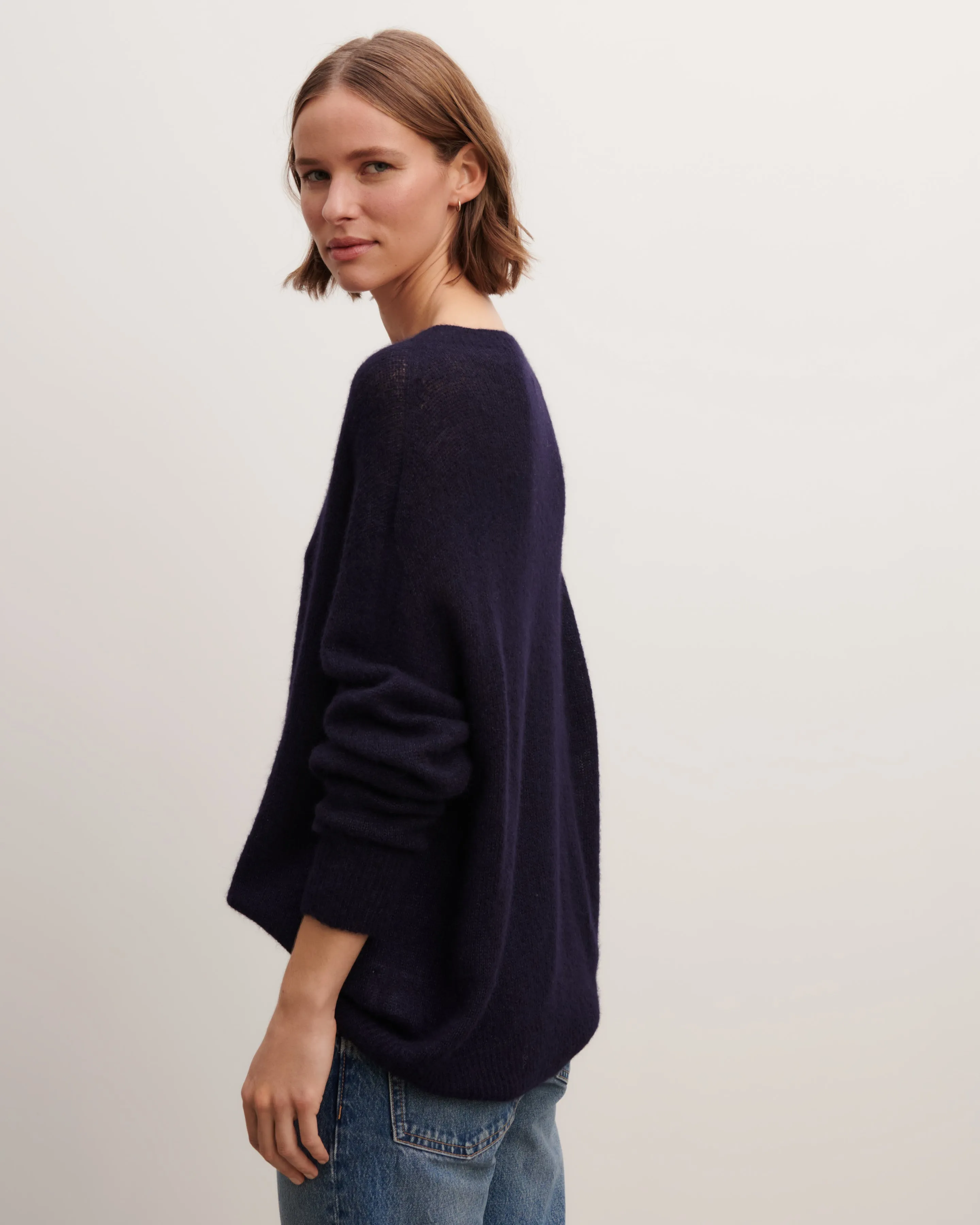 Light knit round neck pullover Eric Bompard