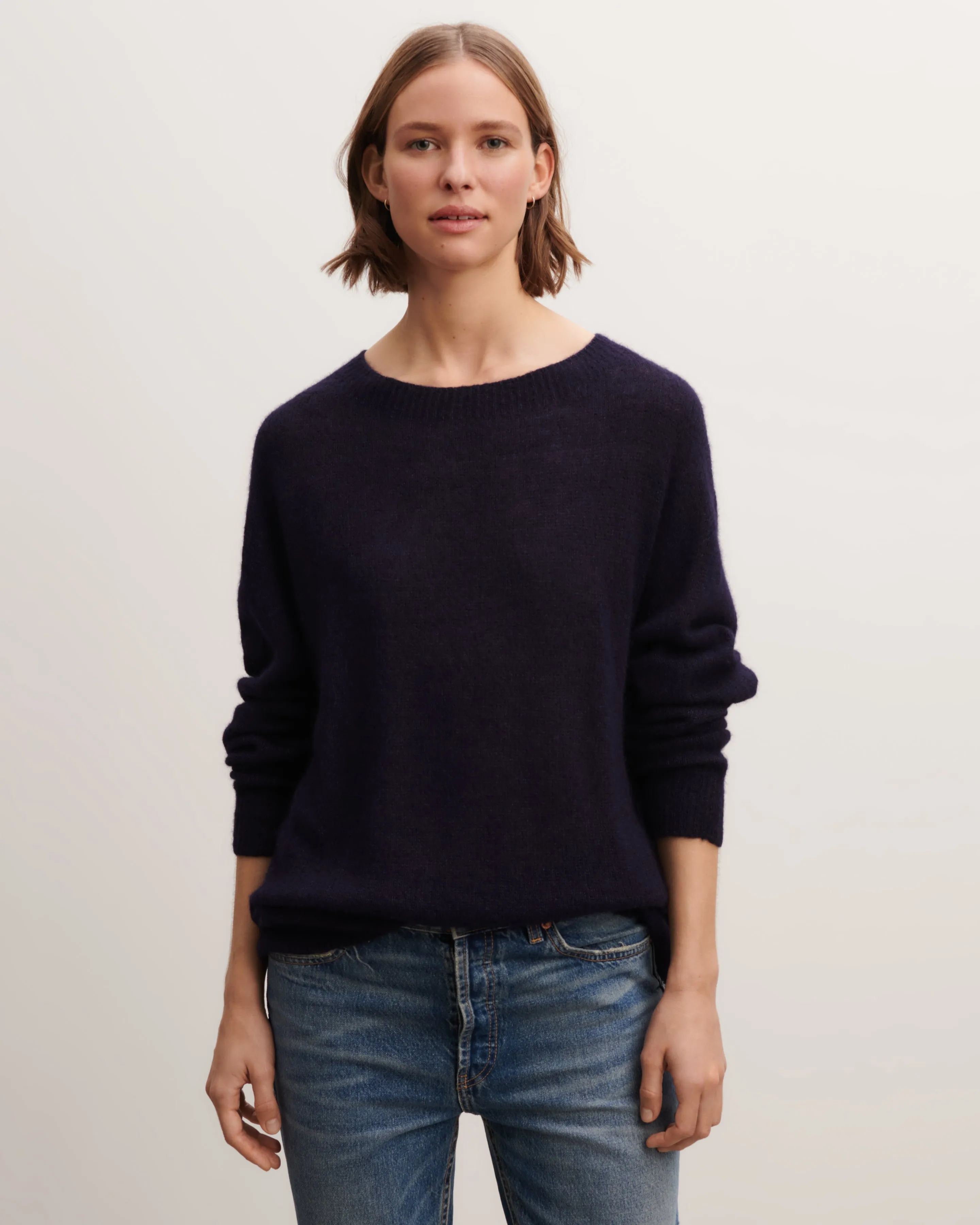 Light knit round neck pullover Eric Bompard