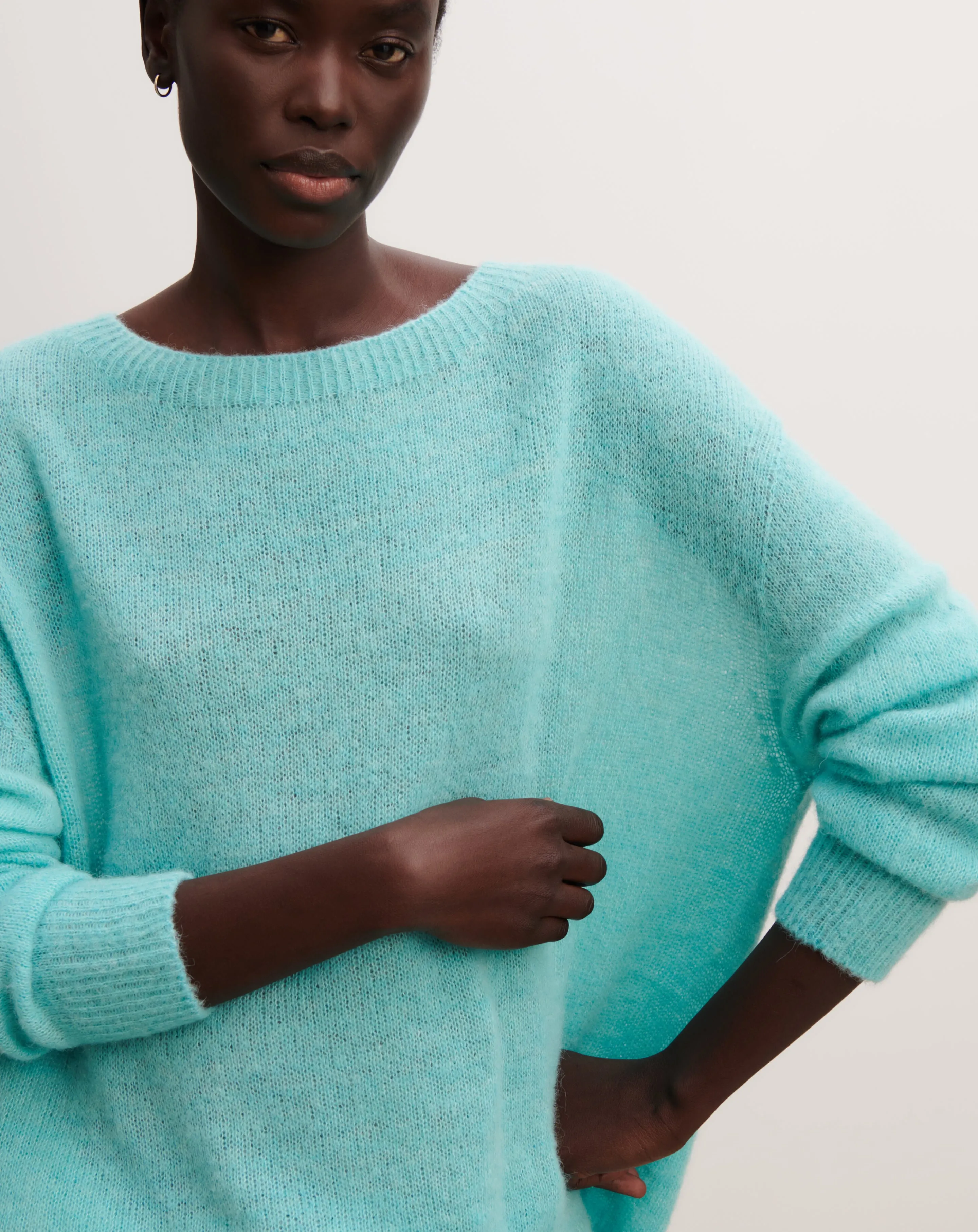 Light knit round neck pullover Eric Bompard