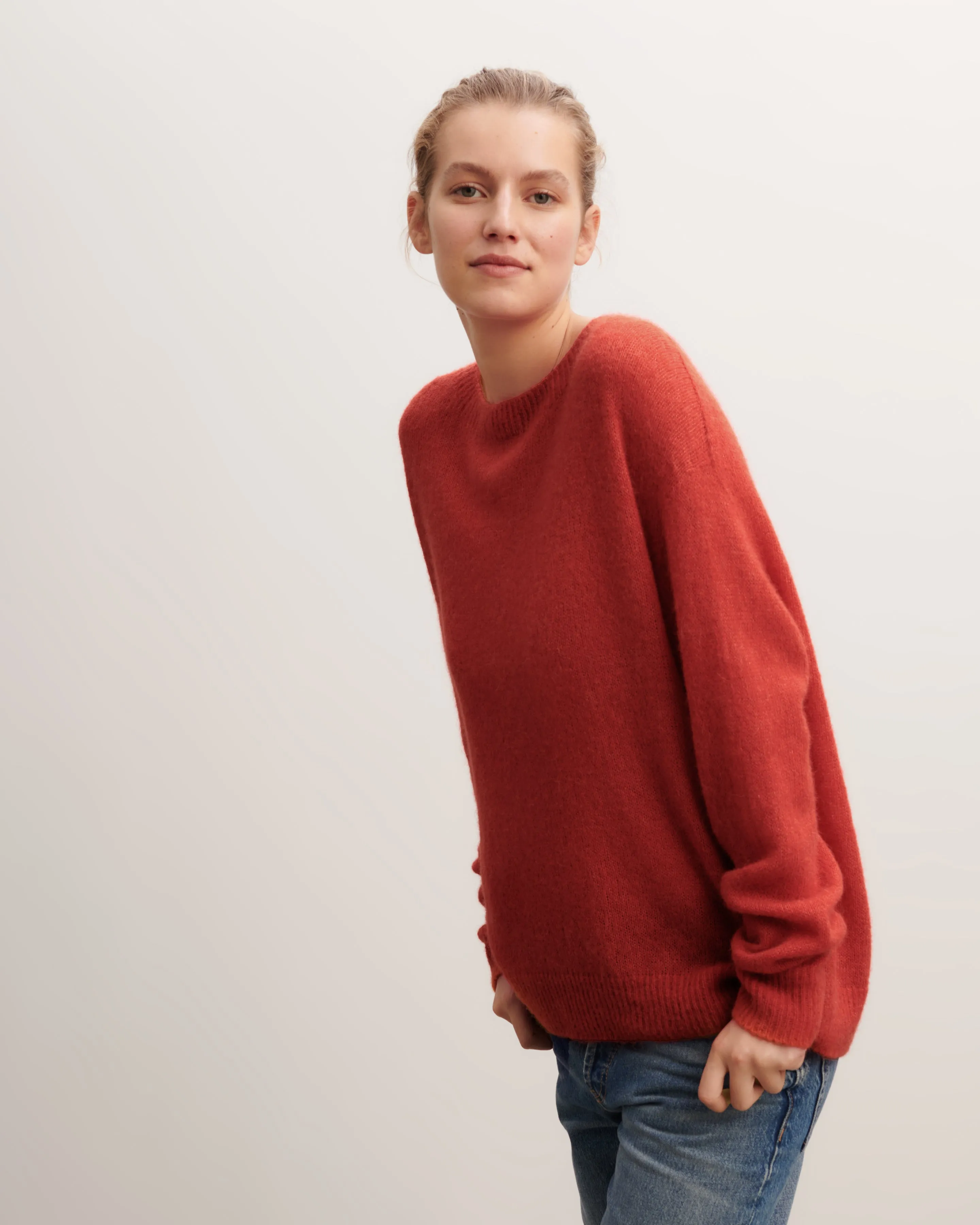 Light knit round neck pullover Eric Bompard