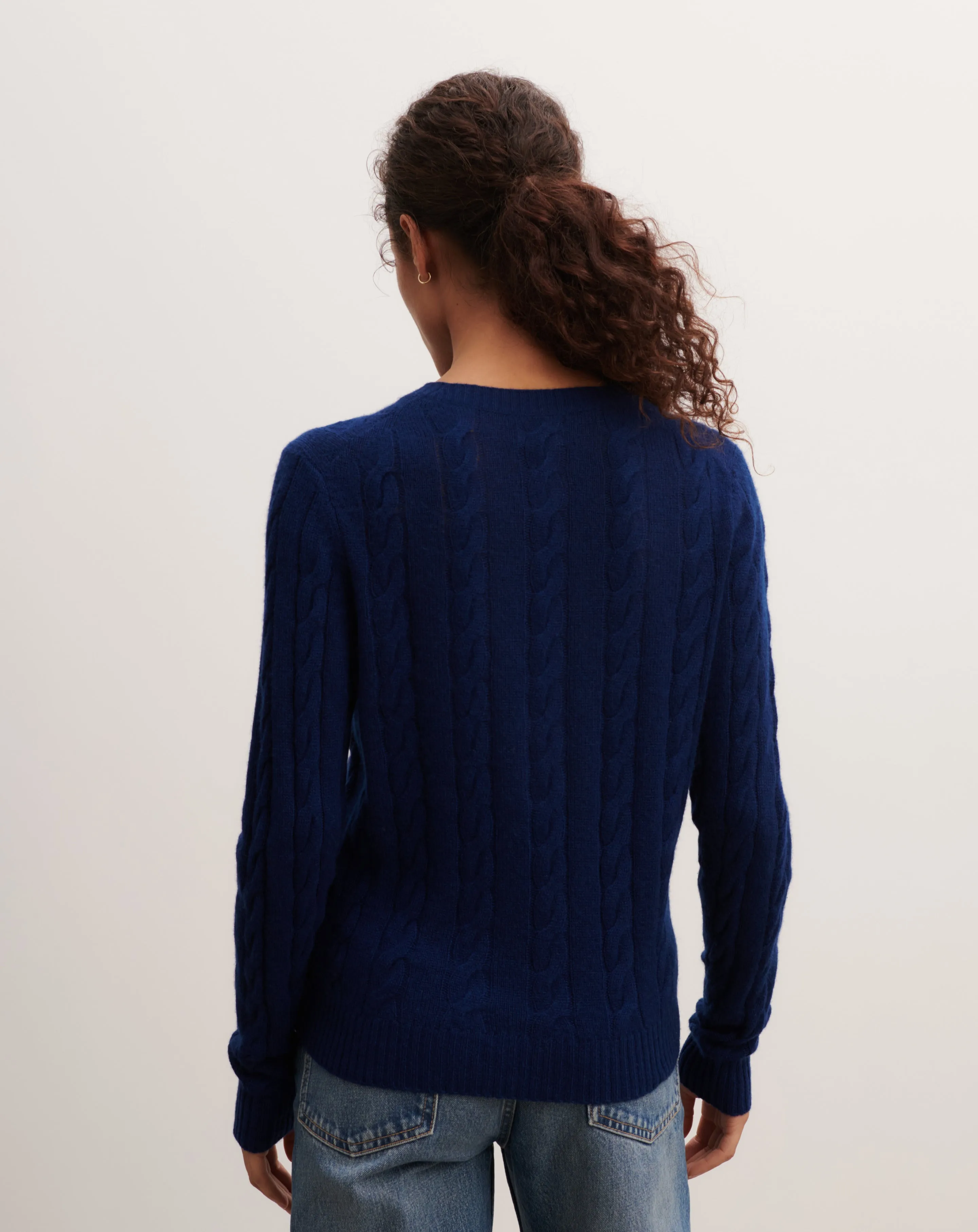Lightweight cable pullover Eric Bompard