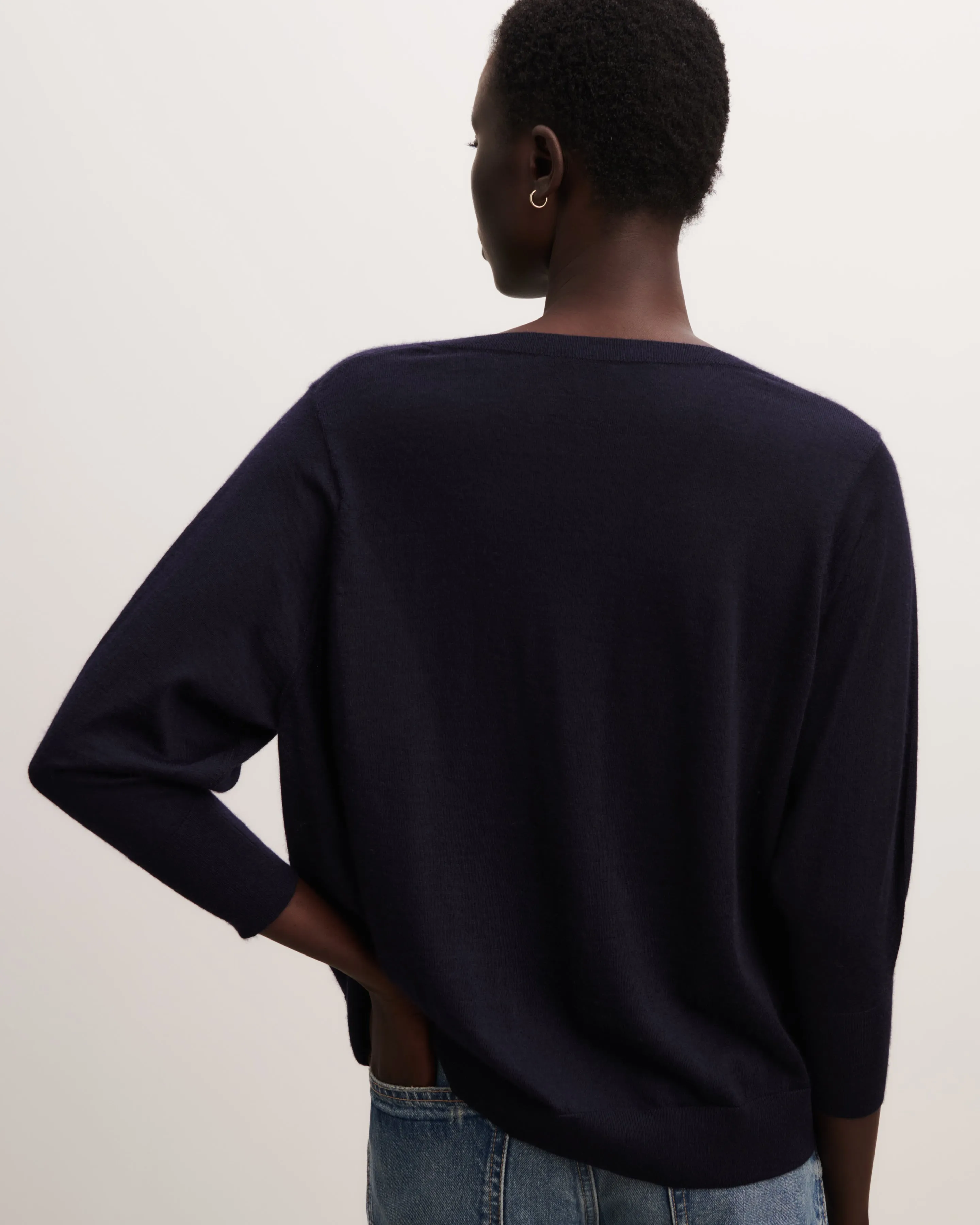 Loose V-neck pullover Eric Bompard