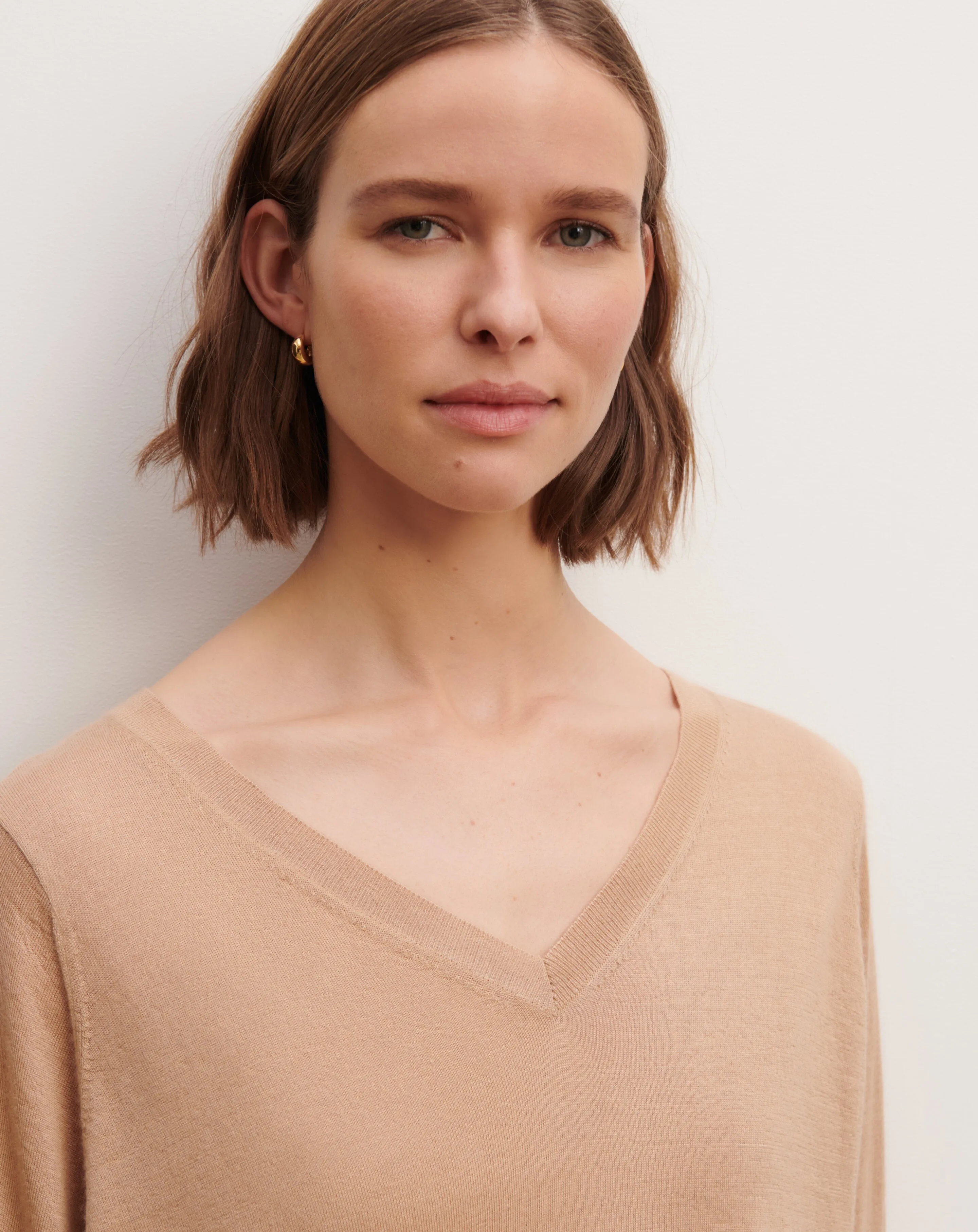Loose V-neck pullover Eric Bompard