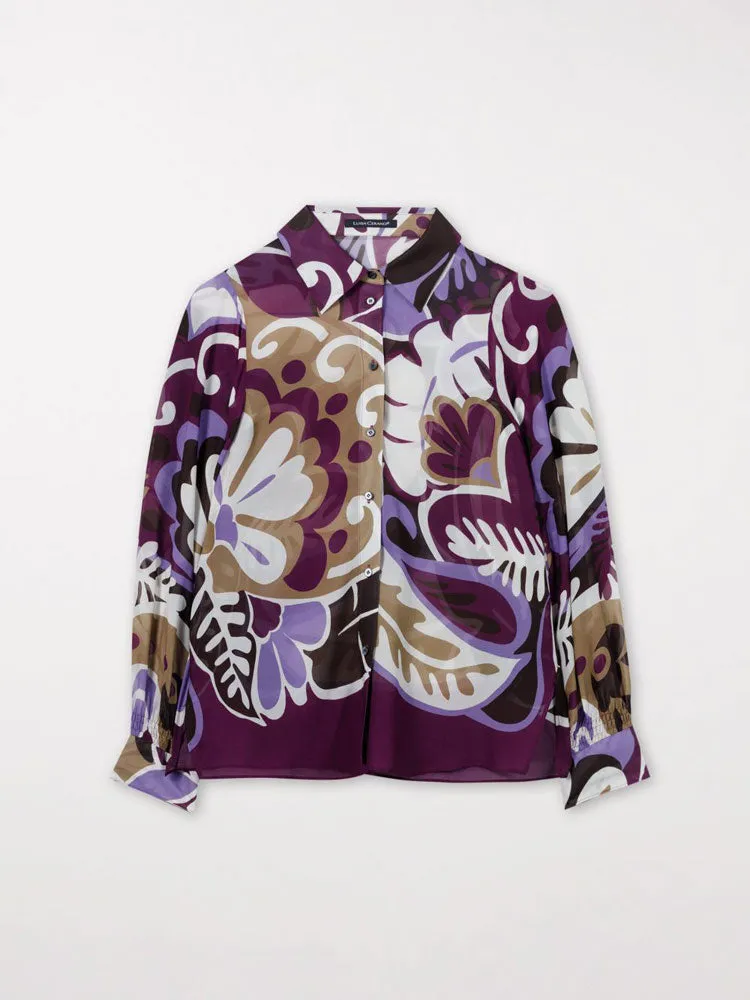 Luisa Cerano Blouse with Floral Print Multi