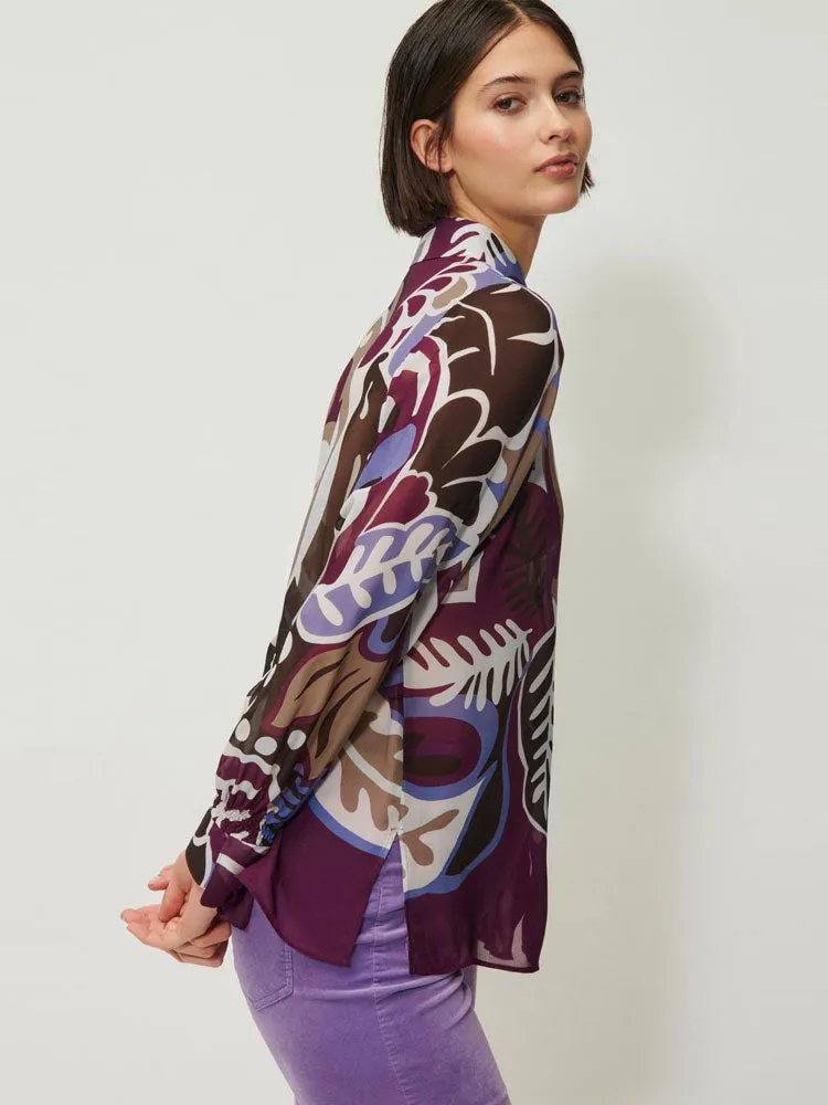 Luisa Cerano Blouse with Floral Print Multi