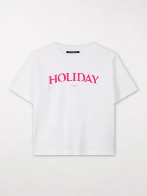 Luisa Cerano T-Shirt with Printed Lettering