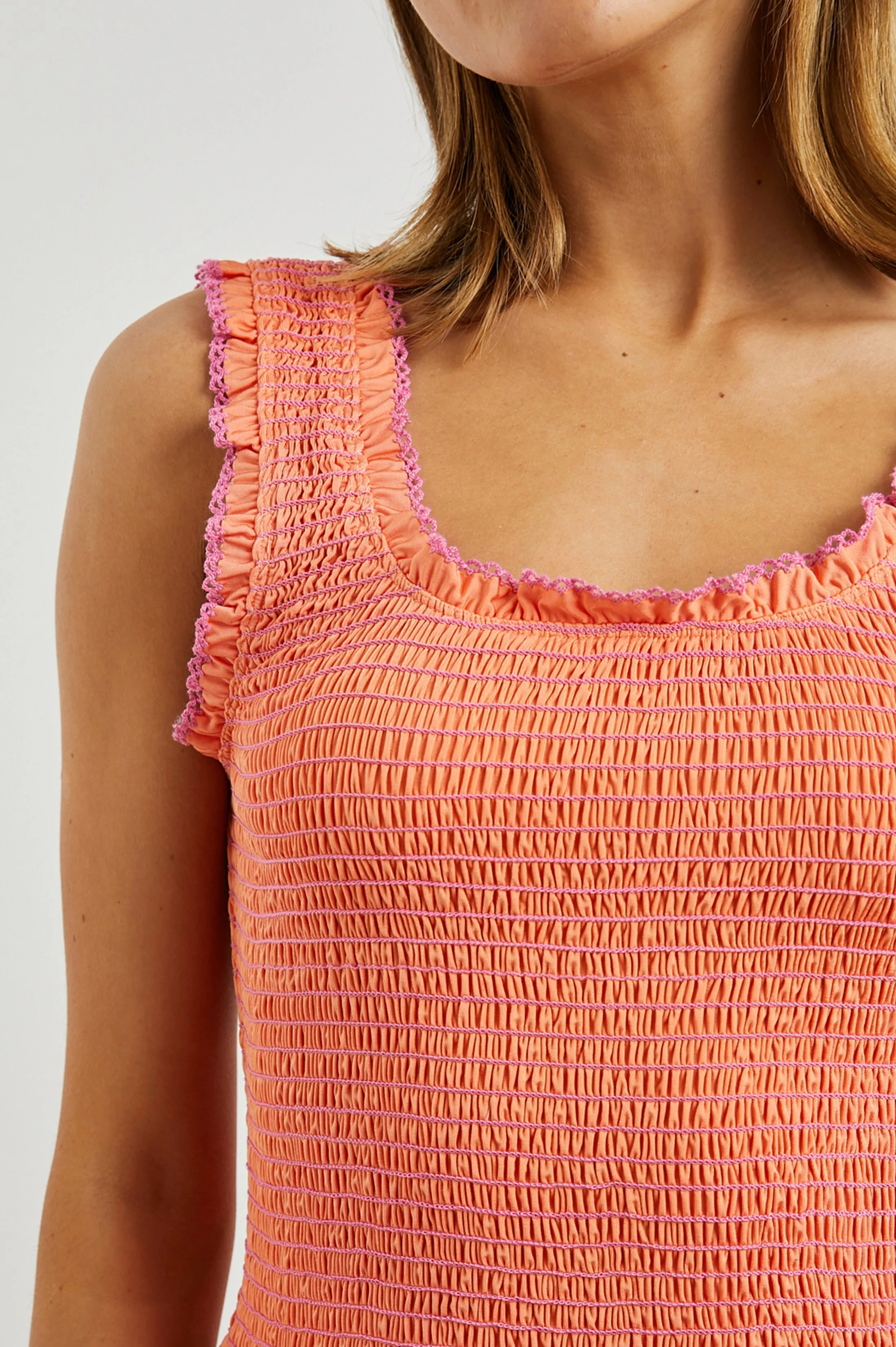 MAXINE TOP - PAPAYA Rails