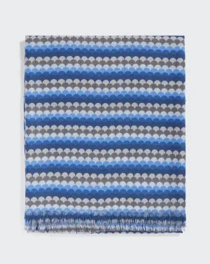 Mini scales print stole Eric Bompard