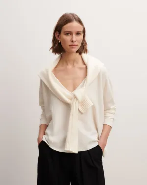 Minimalist V-neck pullover Eric Bompard