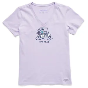 New Life is Good Crusher Tee Jackie Off Road Golf T-shirt - Purple MSP$29.50