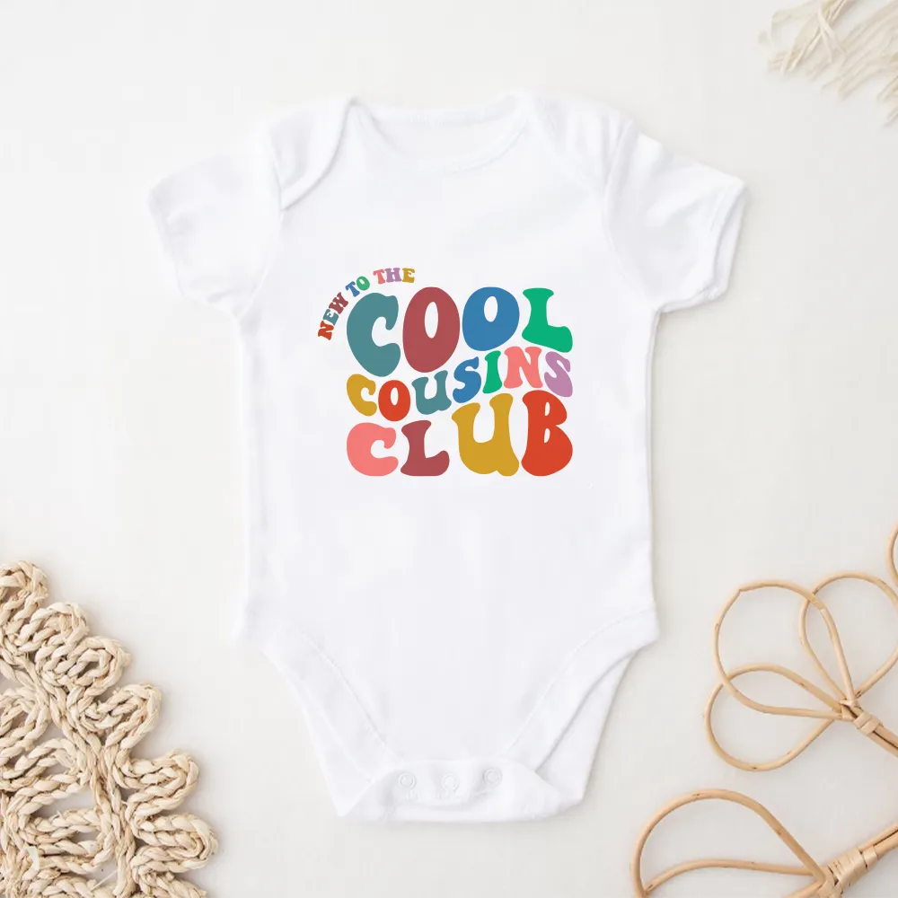 New To The Cool Cousins Club Baby Vest