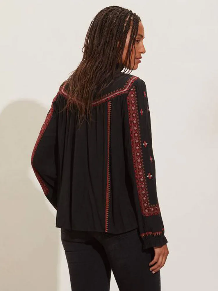 Odd Molly Wanda Blouse Almost Black
