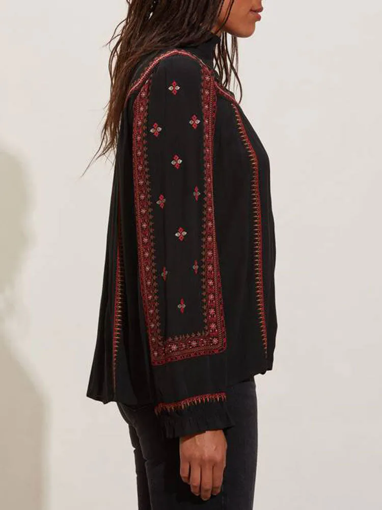 Odd Molly Wanda Blouse Almost Black