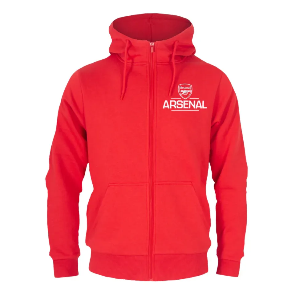 Official Arsenal Adults Zip Hoodie