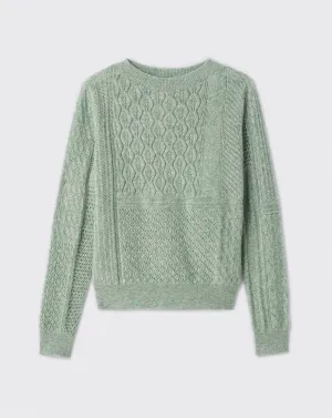 Openwork round neck pullover Eric Bompard