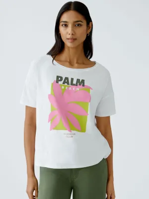 Oui Palm Beach T-Shirt Optic White