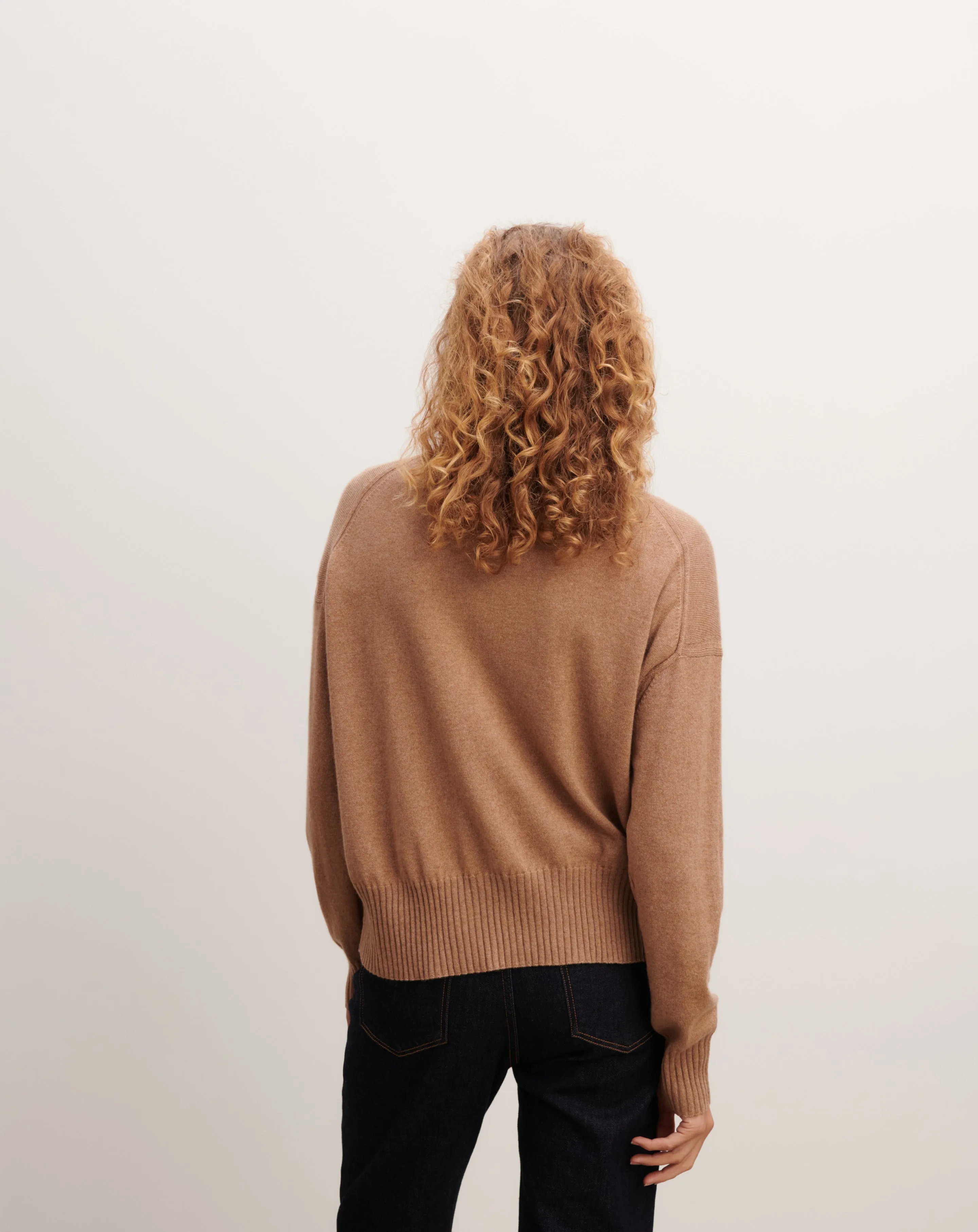 Oversized round neck pullover Eric Bompard