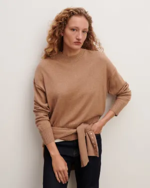 Oversized round neck pullover Eric Bompard