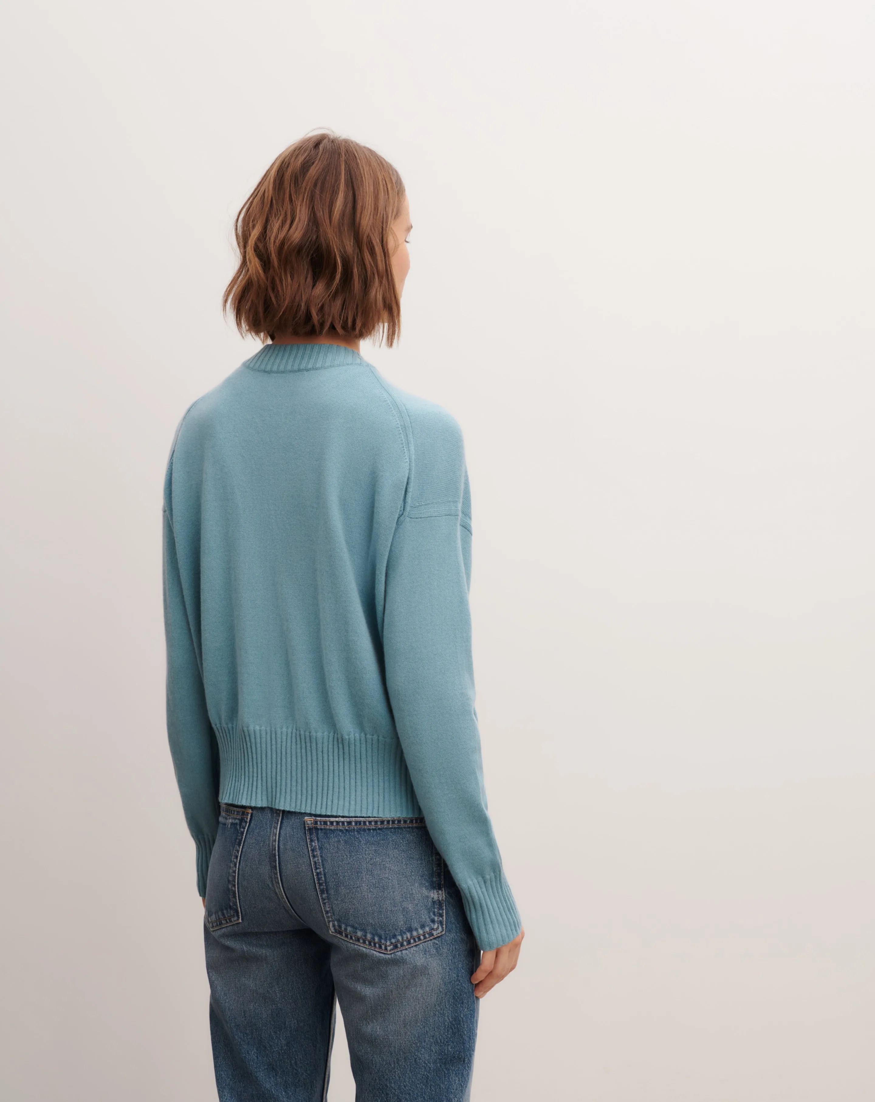 Oversized round neck pullover Eric Bompard