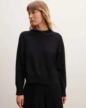 Oversized round neck pullover Eric Bompard