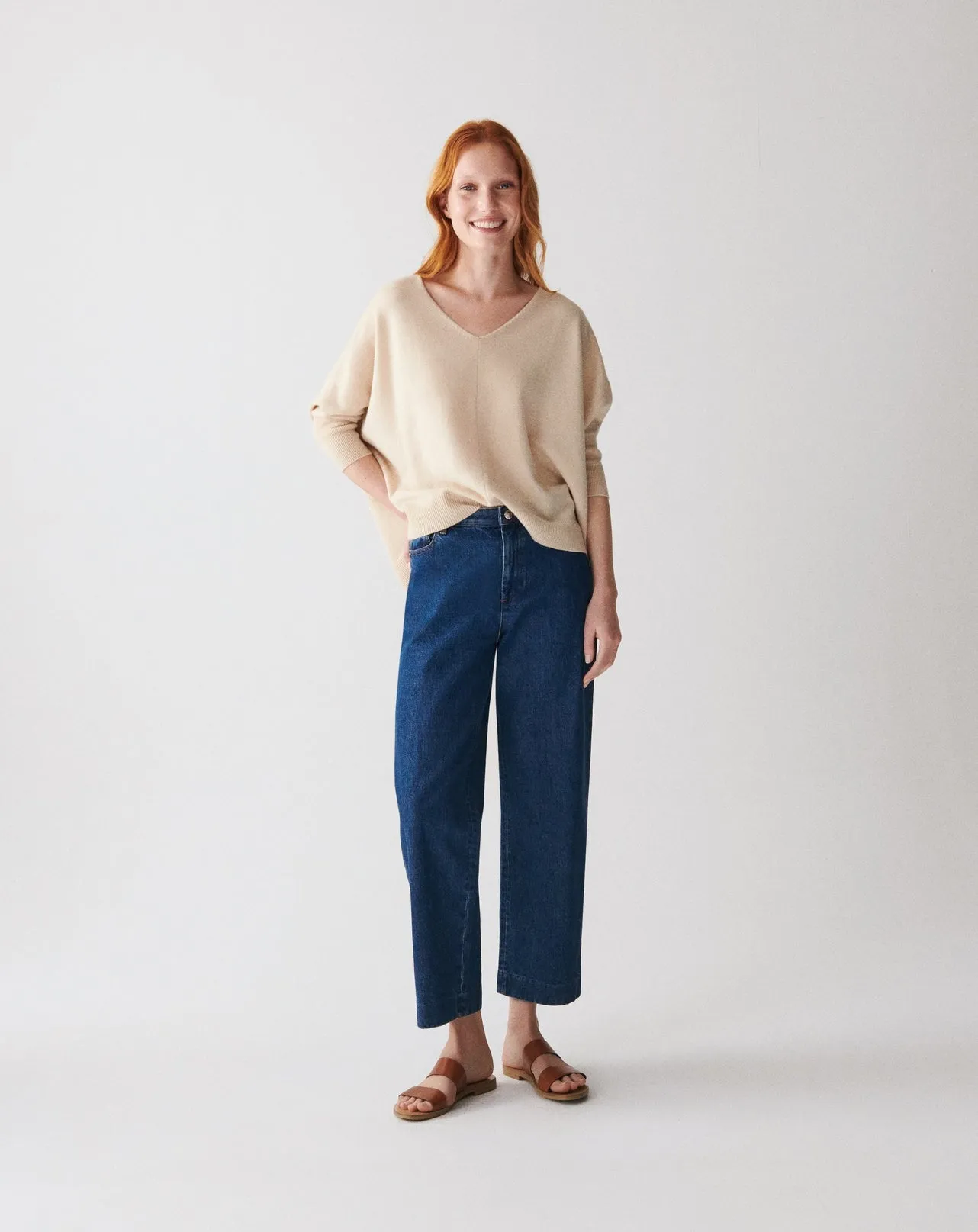 Oversized V-neck jumper Eric Bompard