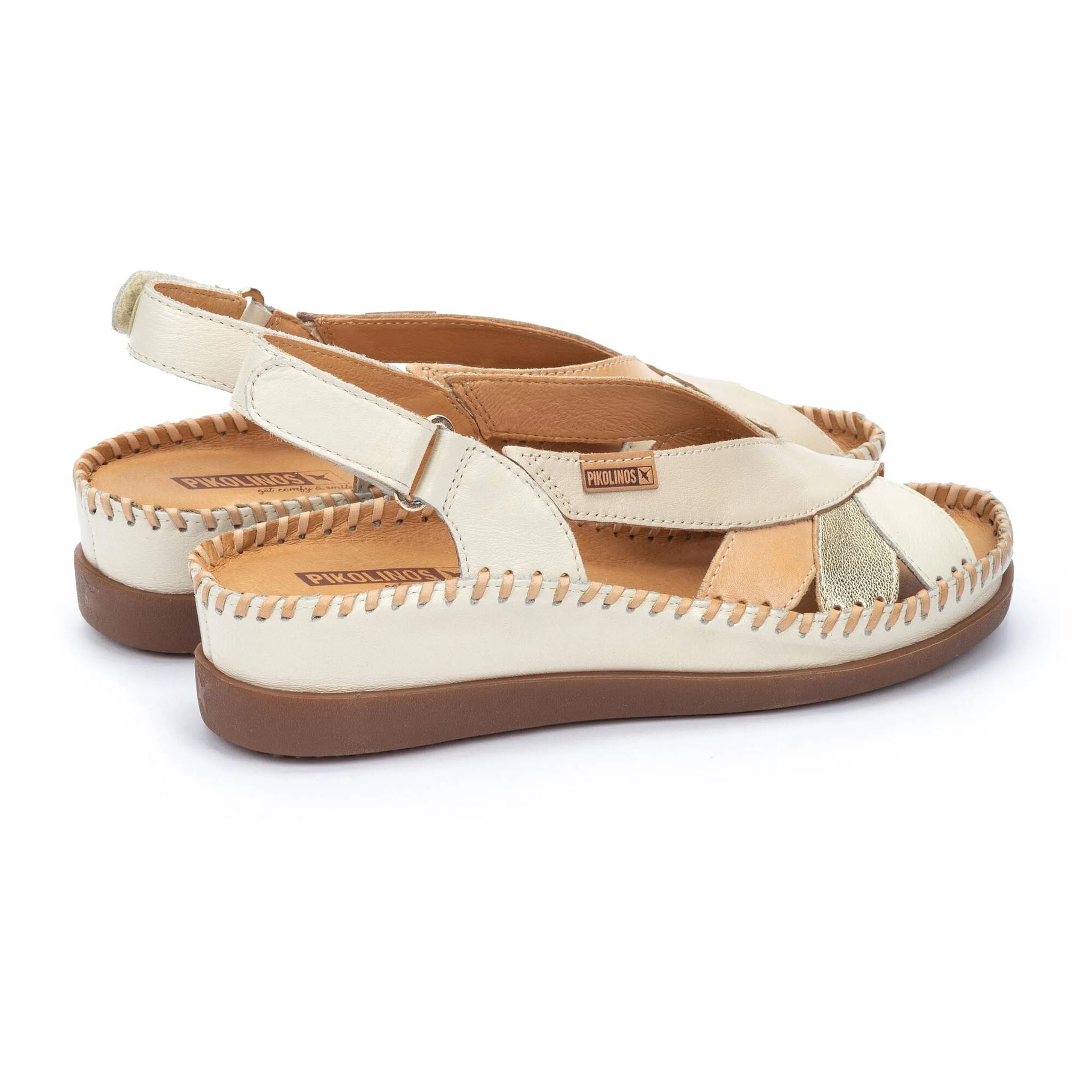 Pikolinos Cassie W8K-0657 Womens Leather Touch Fastening Sandal