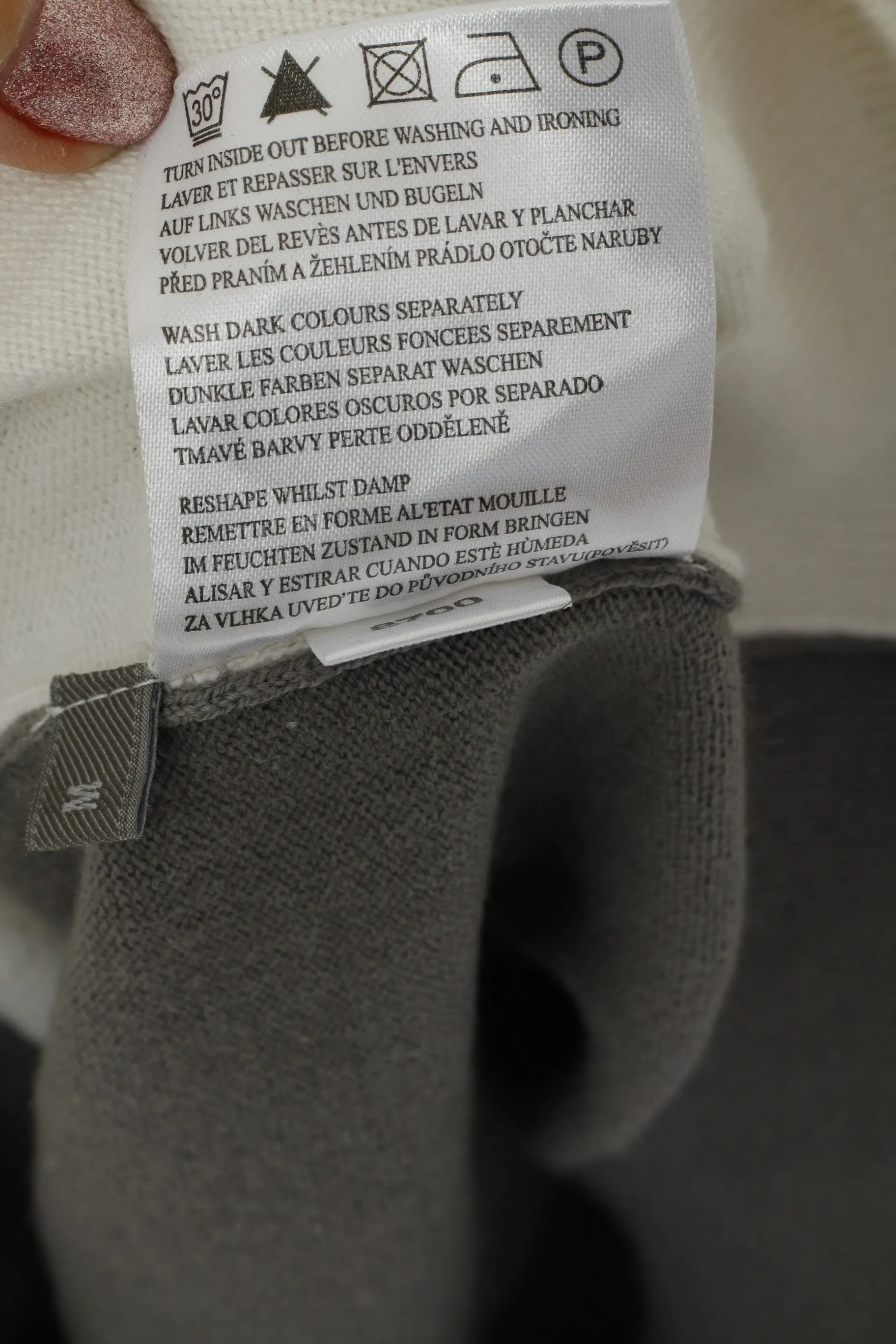 Ping Collection Men M Jumper Cream Cotton Wool Blend Zip Neck Golf Sweater