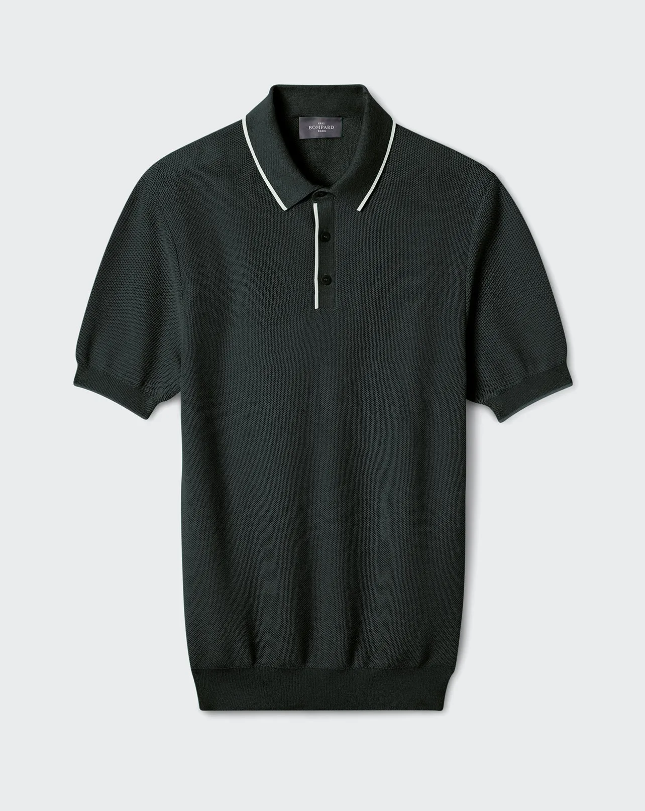 Piqué polo shirt with contrasting trims Eric Bompard