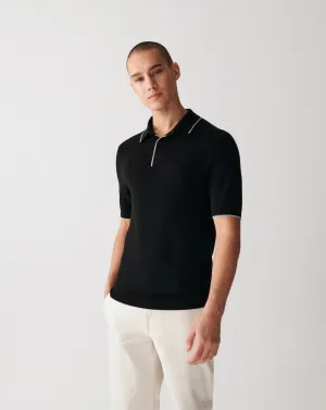 Piqué polo shirt with contrasting trims Eric Bompard