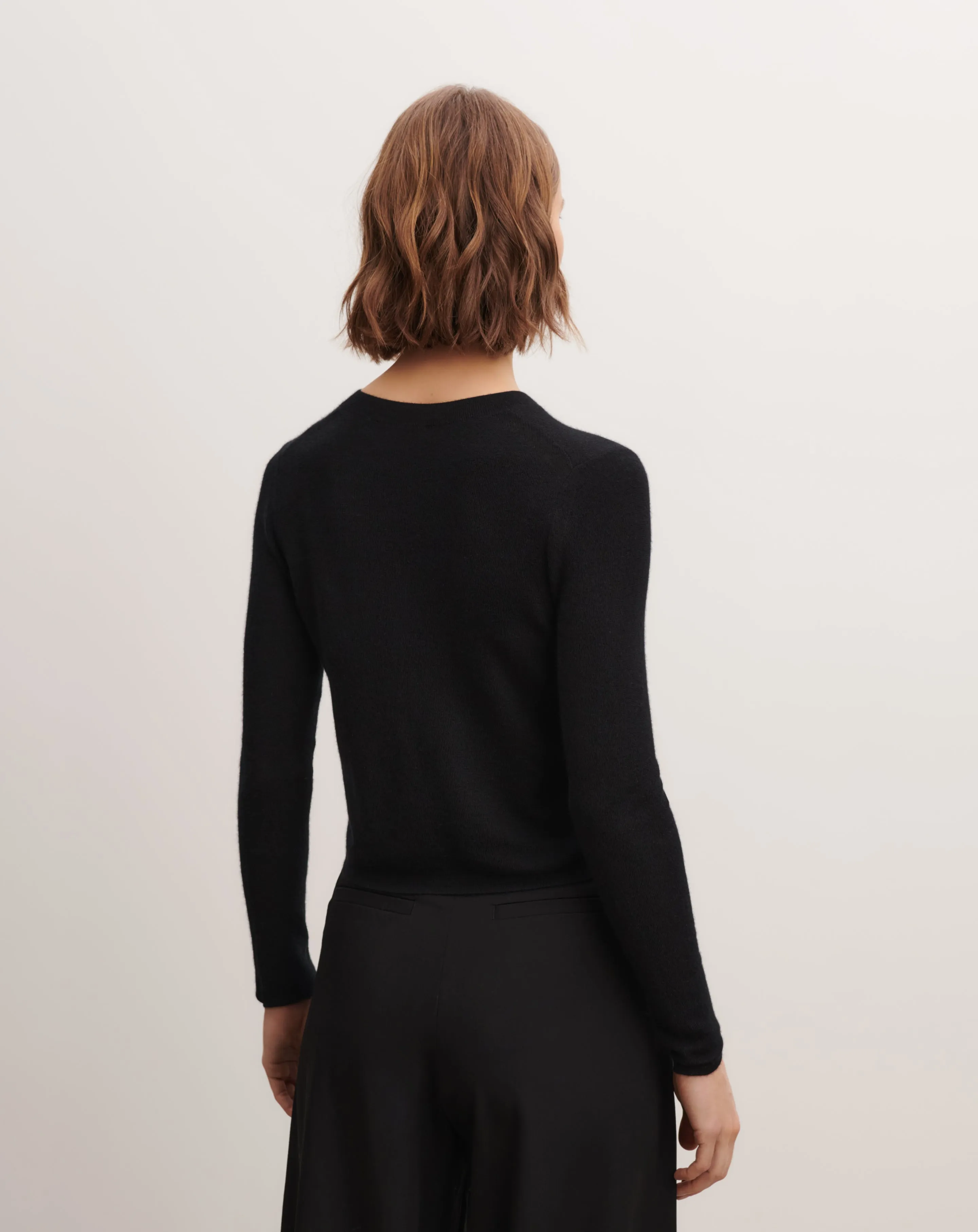 Plain knit cardigan Eric Bompard