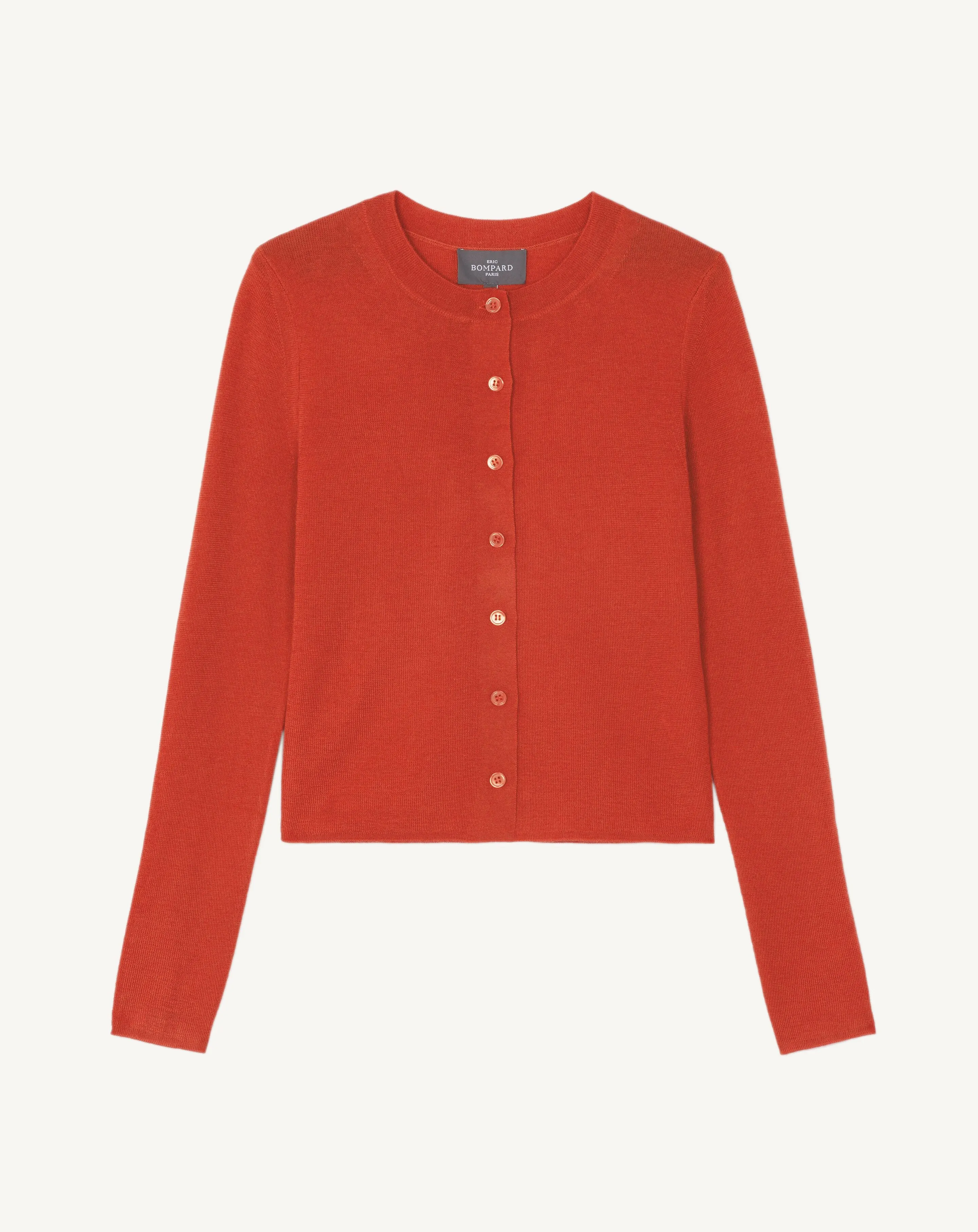 Plain knit cardigan Eric Bompard